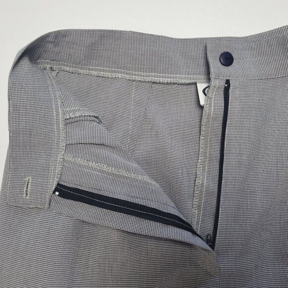 Vintage Smart Pants Black & White Houndstooth Pleated Trousers Made in USA - Picture 7 of 10